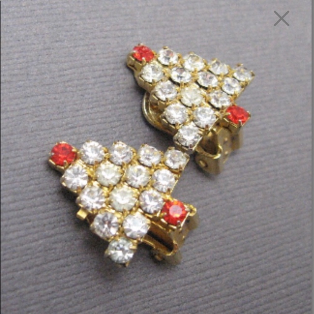 Lot of Vintage Christmas Brooches and Earrings